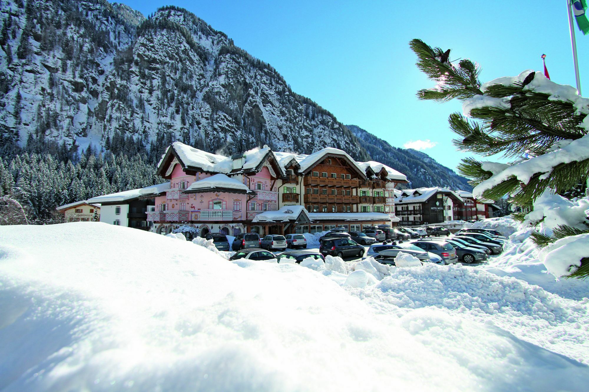 Hotel Soreghes Gran Chalet Campitello di Fassa Bagian luar foto